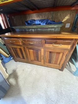 Solid Oak Sideboard 