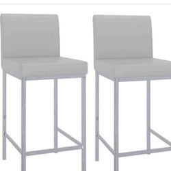 Set of 2 counter stools by Bronte Living Porto 26" Counter Stool - new