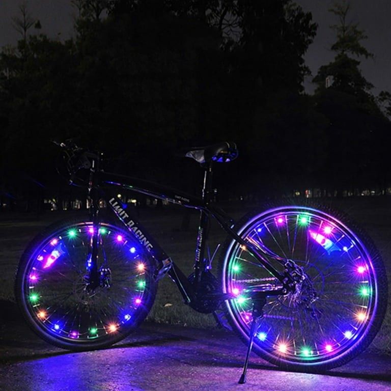 (4) Multicolor Bike Lights