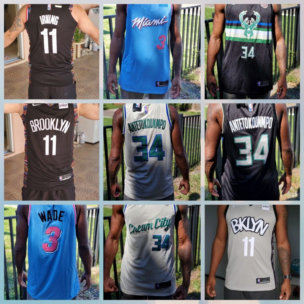 Jerseys stiches different teams