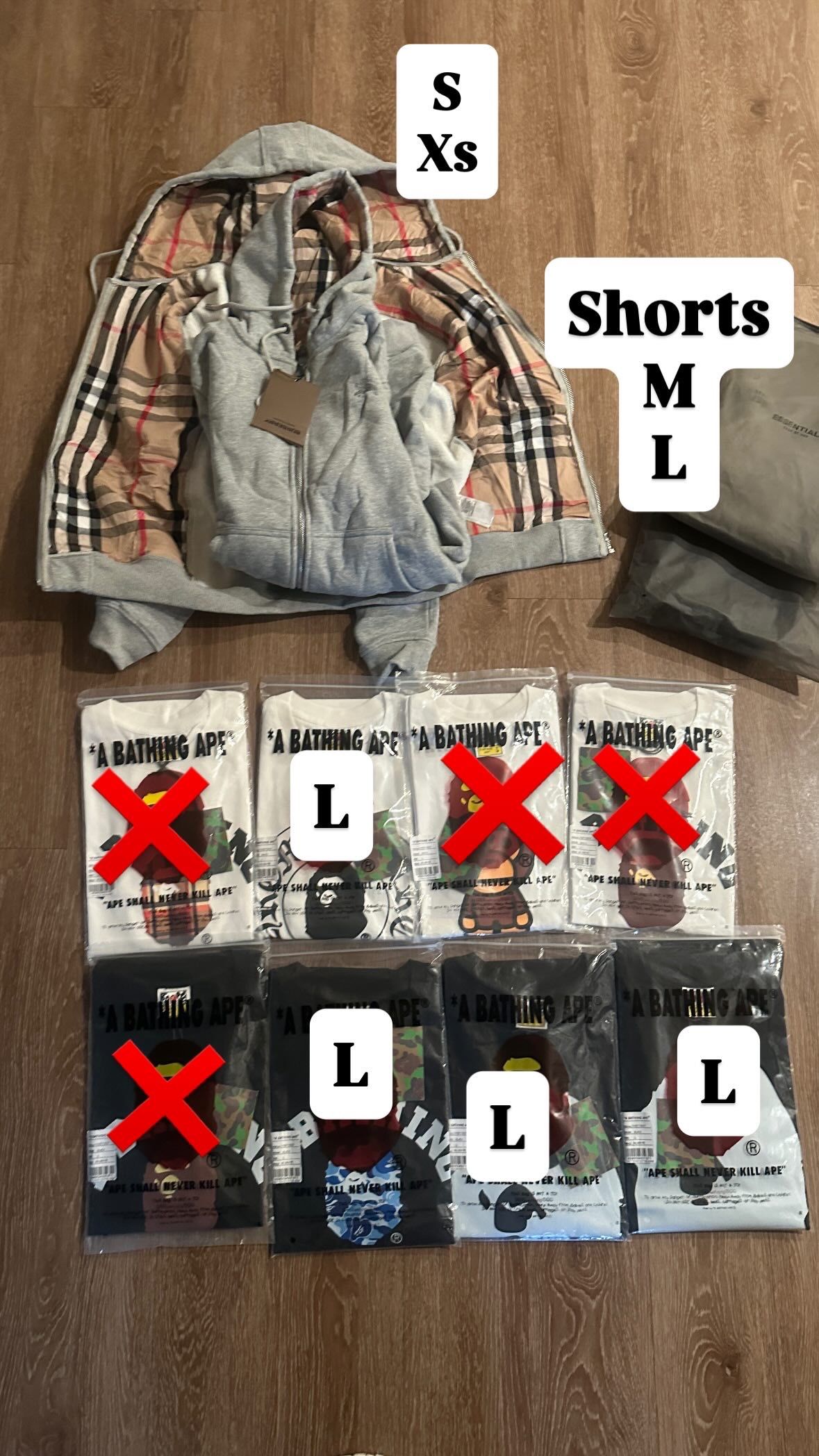 Bape Burberry Essentials