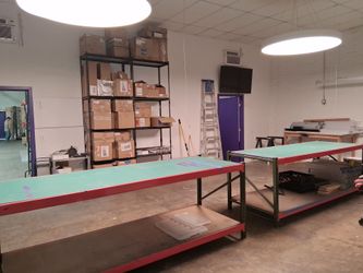 2 Warehouse Rack Tables $300 each