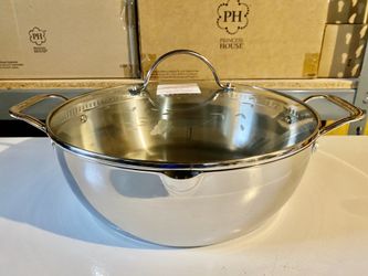 Stainless Steel 6Qt. Fryer w/Glass Straining Lid