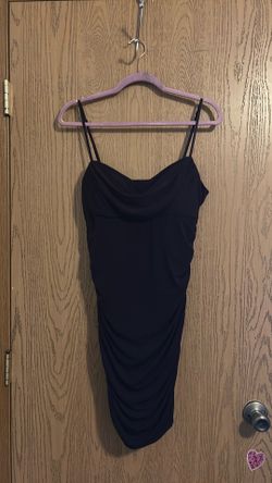 Short dark purple formal dress