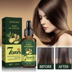 2pcs 7 Day Ginger Germinal Hair Growth Serum Hairdressing Oil Loss Treatment