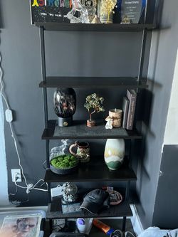 Ebony wood floating shelve