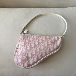Christian Dior Diorissimo Pink Saddle Bag