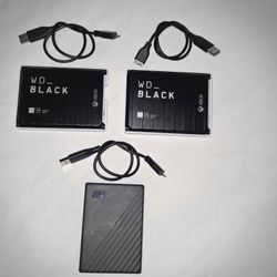 2 Externa HDDl Storage Game Drive & 1 Passport  WD