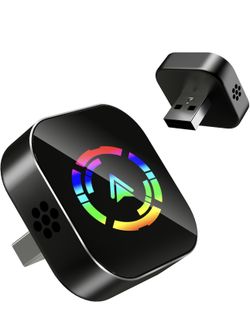 Wireless CarPlay Adapter, 2026 Upgraded Wired to Wireless for Apple CarPlay & Android Auto, Mini USB Design Car Play Adapter