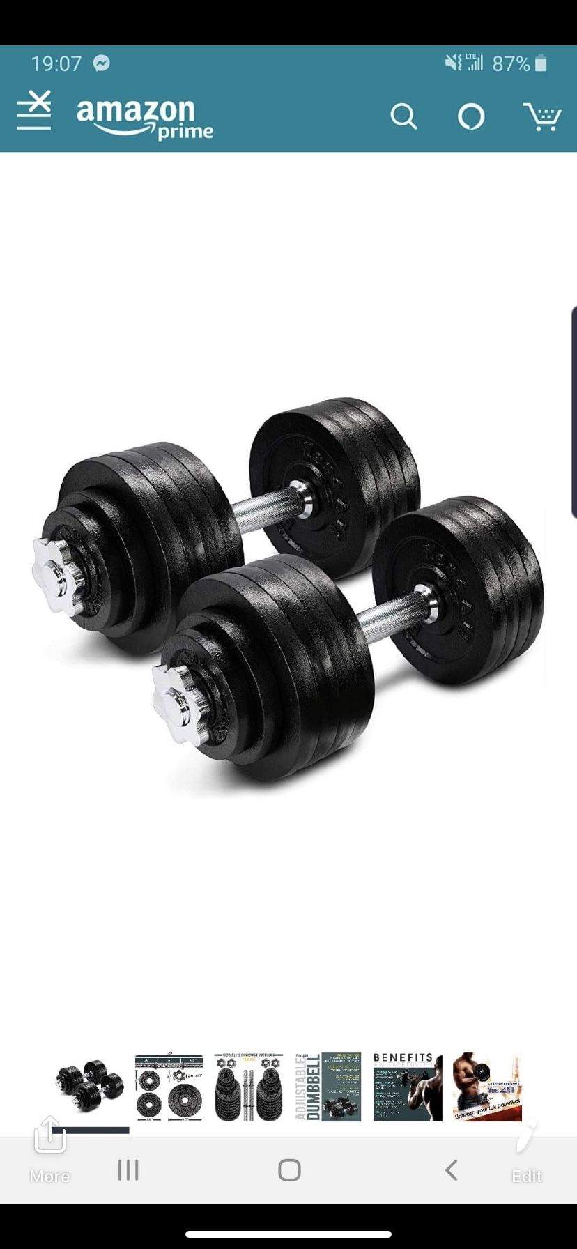 New dumbbells set