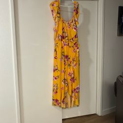 Yellow Dress With Flowers 