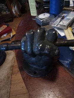 Solid Brass Clutch Fisk Heavy Door Knocker