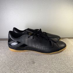 Size 13 Adidas Mens Nemeziz 19.4 Soccer Shoes Black F34529 Lace Up Low Top Sneakers 