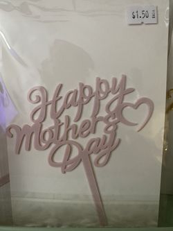 Letreros Para Pastel, Ramos , Regalos Happy Mother’s Day