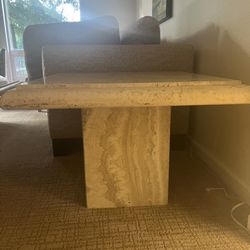 Travertine End Tables