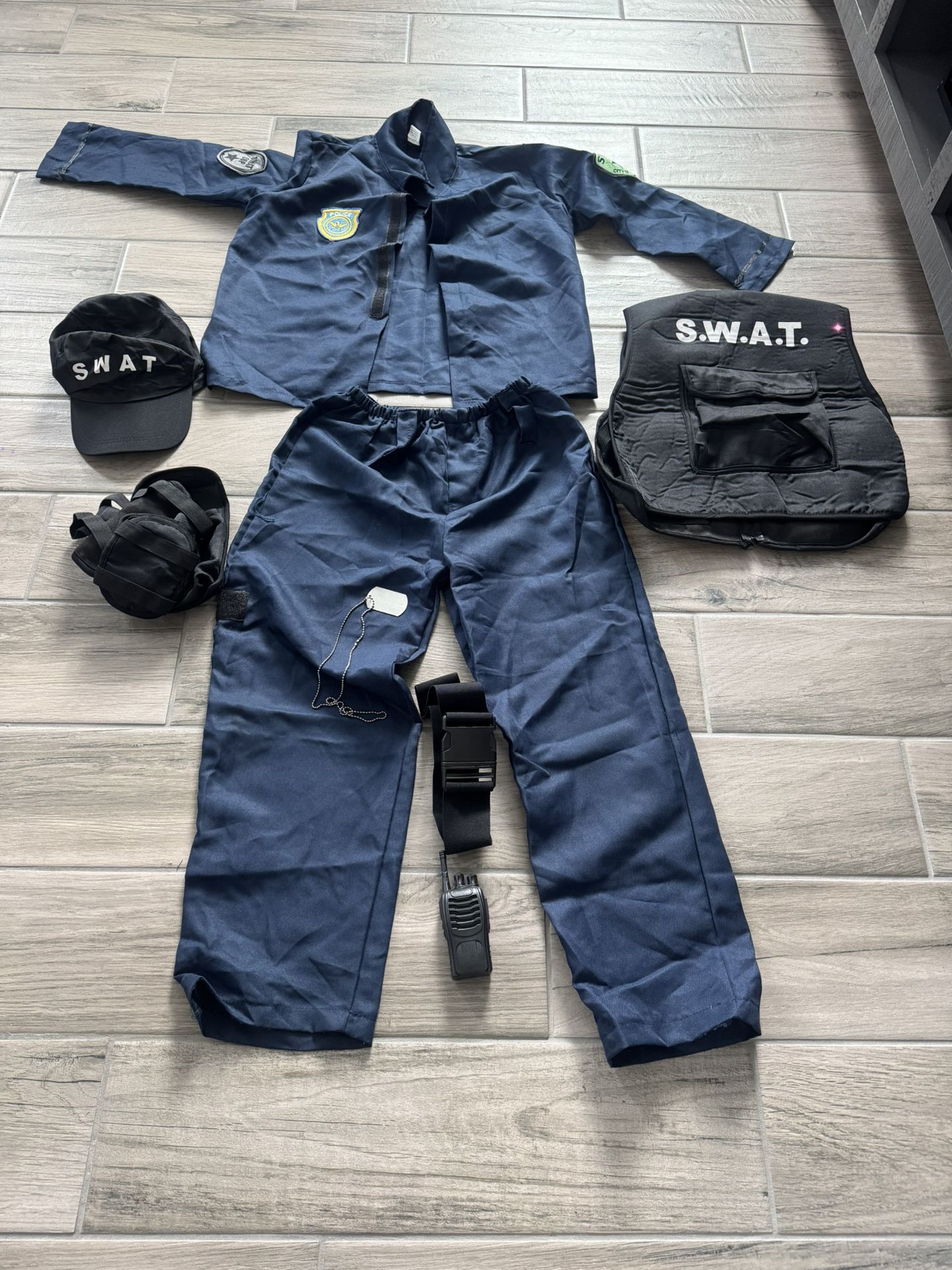 Police Officer Costume, SWAT Size L