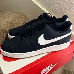 MENS NEW NIKE COURT VISION LO SHOES NAVY BLUE