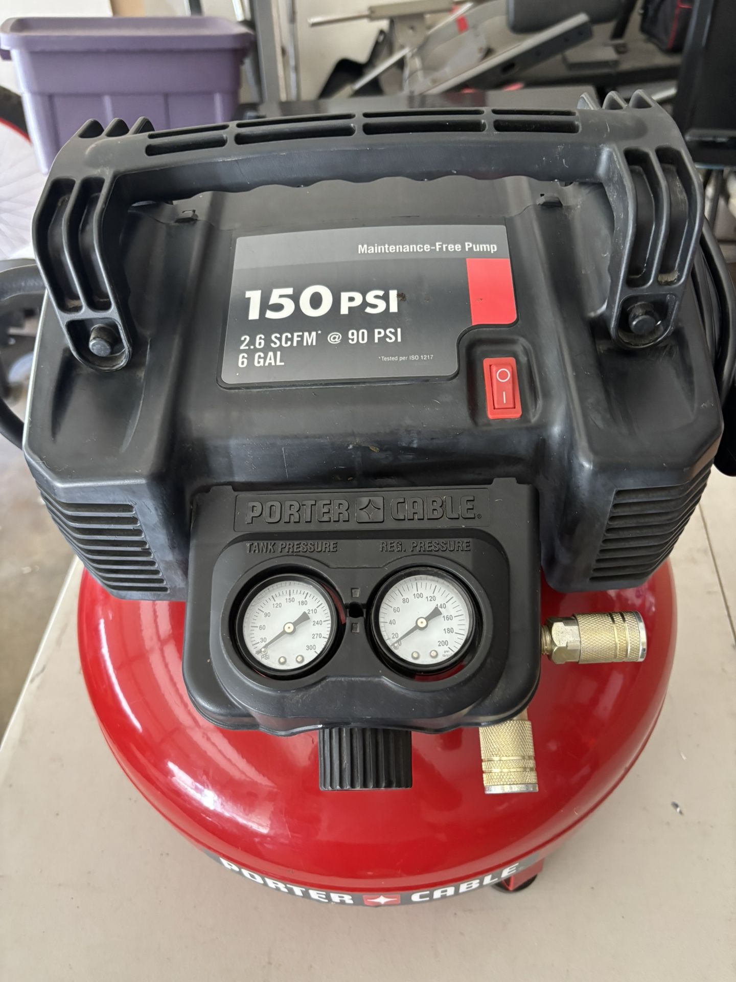 Porter Cable Air Compressor 6Gal 150psi