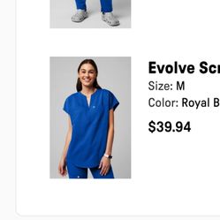 Fabletics Royal Blue Scrubs