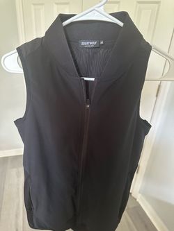 Squatwolf Black Zip-Up Athletic Vest XS