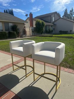26-inch gold-frame bar stool,2 for  $90.