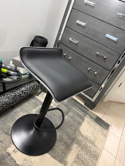 Faux leather bar stool