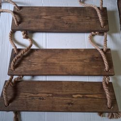 Plant Hanging Wood Shelf 36"X4"
