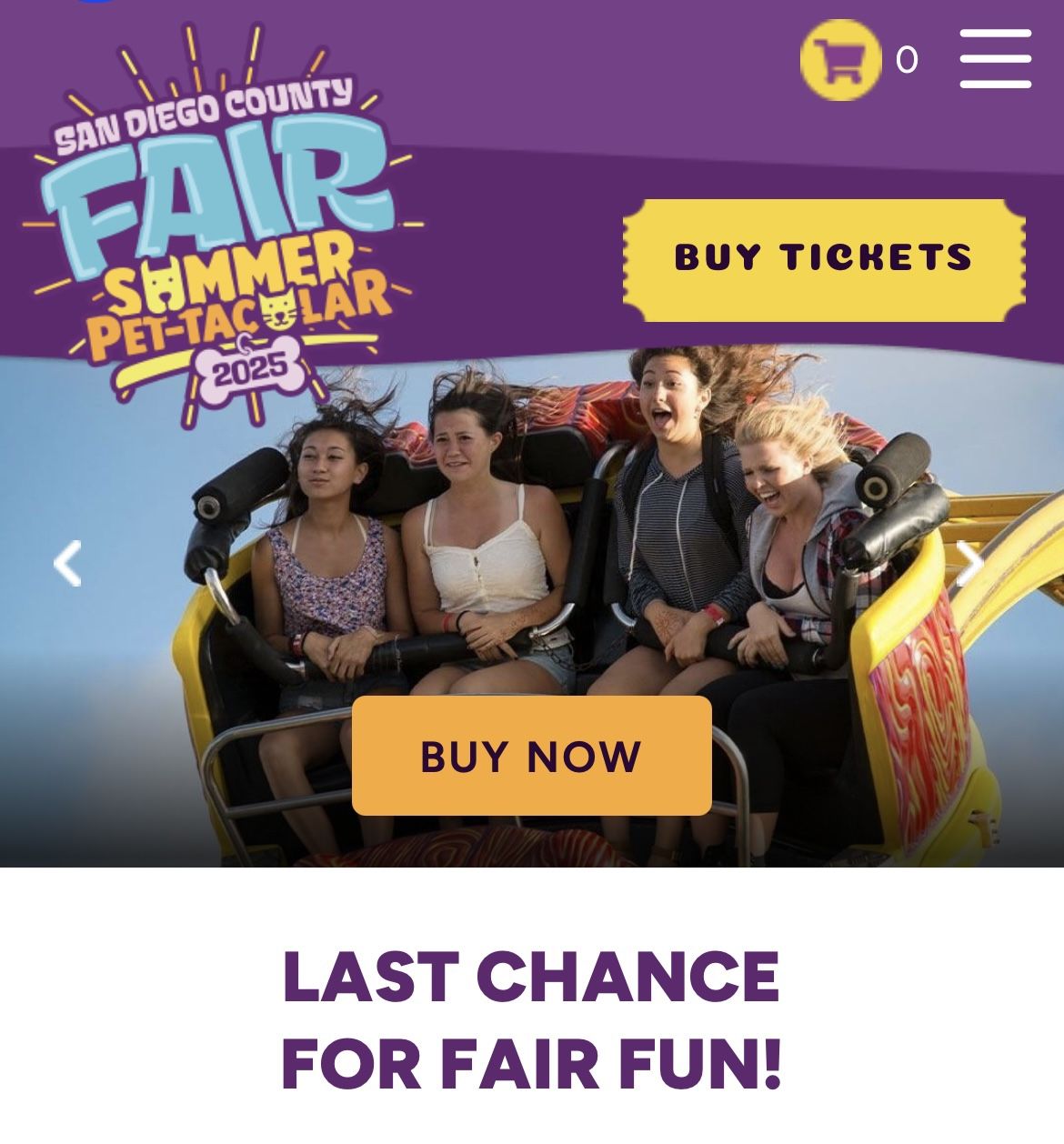 2025 San Diego County Fair Admission Ticket