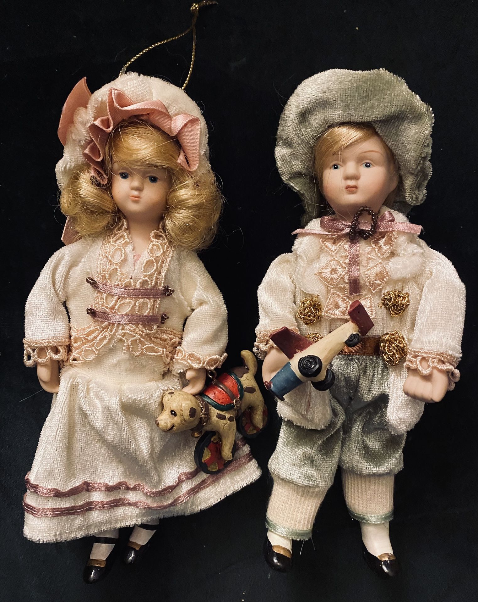 Porcelain Doll Christmas Ornaments (2)