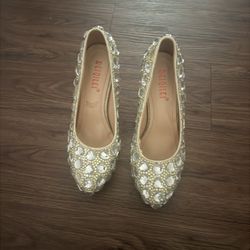 Beiqilei Bedazzled Heels Size 8.5