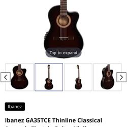 Ibanez GA35TCE Thinline Classical Acoustic Electric Guitar