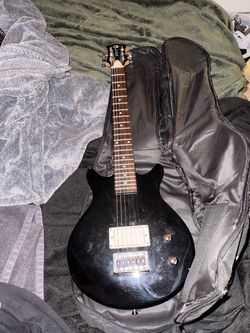 Guitars with gig bags