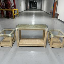 Console Table with end tables $100- Free Delivery  