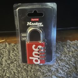 Supreme New York Master Lock Numeric Combination Lock Red