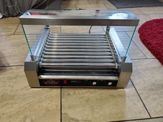 Olde Midway Grill Cooker Machine, 24.3 x 21.9 x 14.2 inches, gray