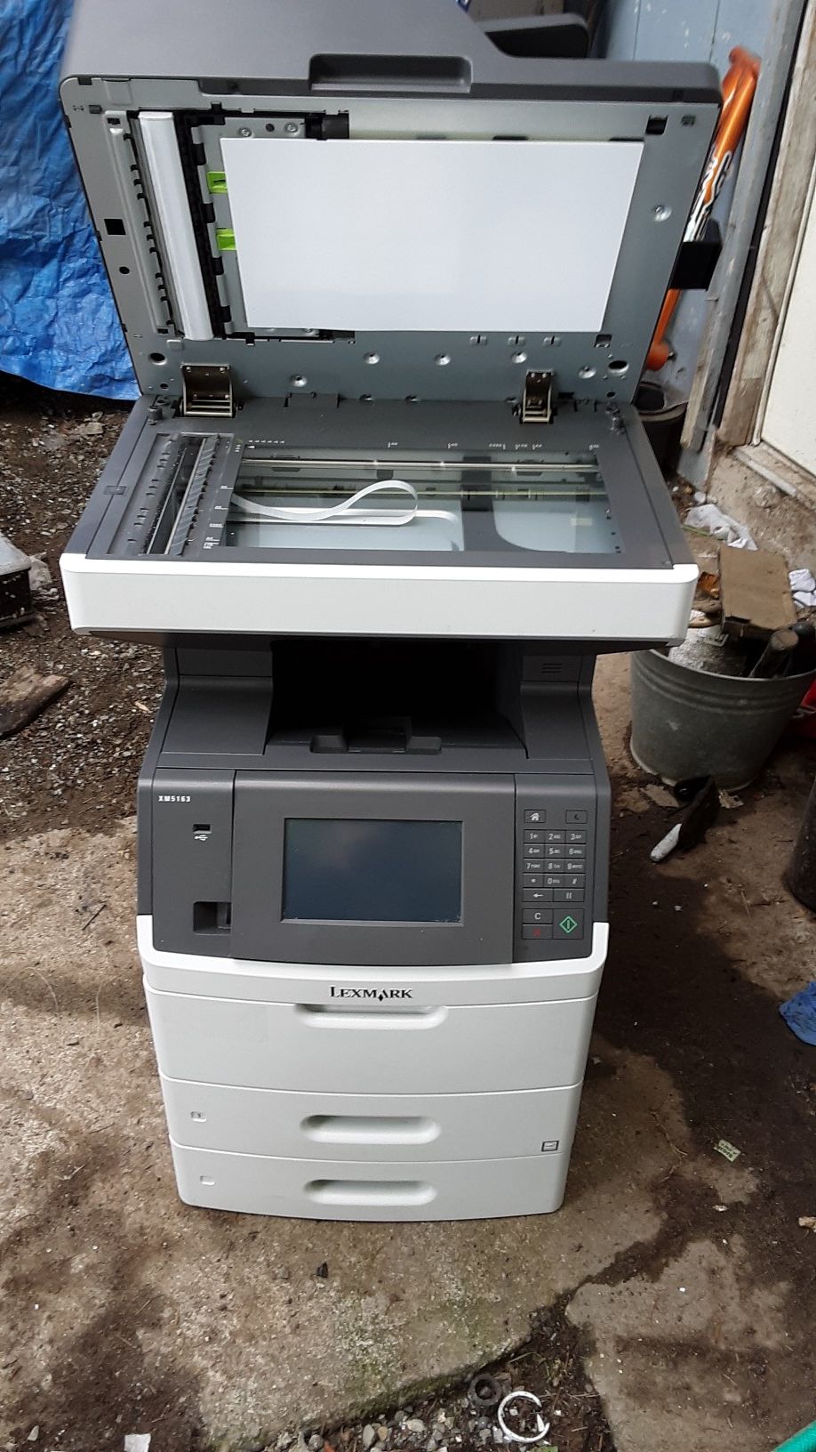 Lexmark XM5163 MultiFunction Laser Printer / Copier / Scanner / Fax M.F.P with extra 500sheet