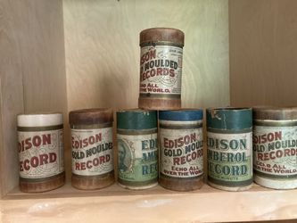 Vintage Edison Gold Moulded Record Wax Record in Van Nuys