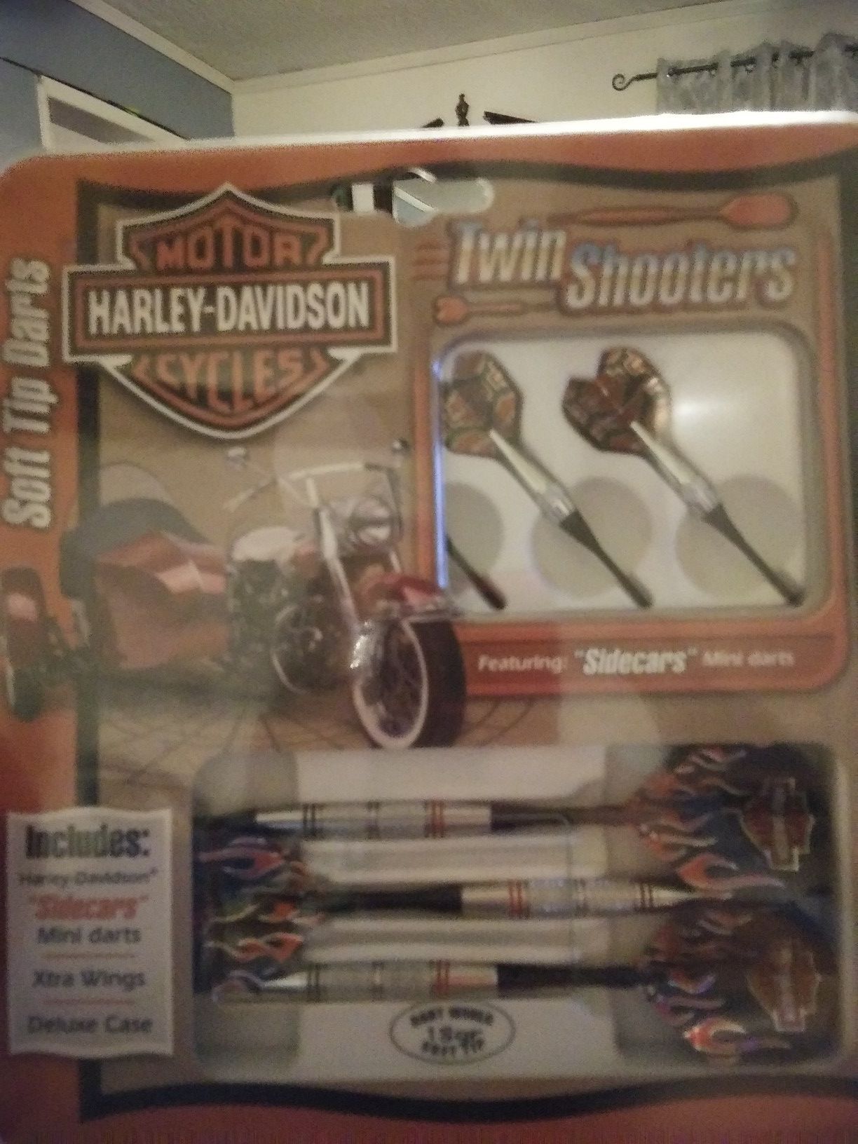 Harley Davidson 18 grm darts with twin shooters