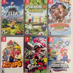Nintendo Switch video games (like new)
