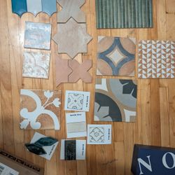 Tile Samples From Tile Bar, The Tile Shop And Zia Tile