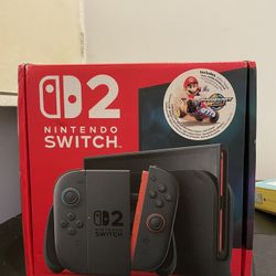 Nintendo Switch 2 Console + Mario Kart World Game Bundle BRAND NEW.