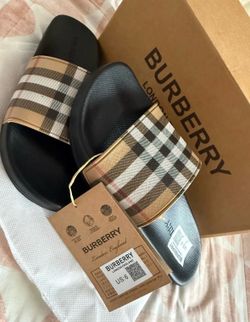 Burberry slides
