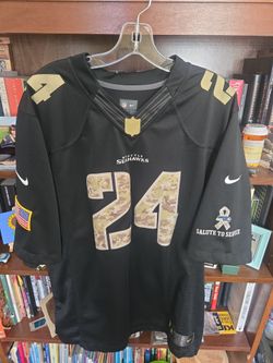 Marshawn Lynch Seattle Seahawks #24 Nike Salute to Service Jersey