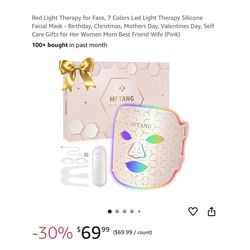 Brand new Red Light Therapy for Face, 7 Colors Led Light Therapy Silicone Facial Mask - Birthday, Christmas, Mothers Day, Valentines Day, Self Care Gi