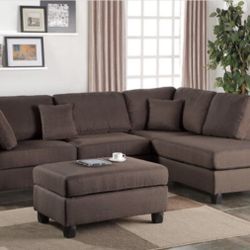 Sectional Sofa + Ottoman