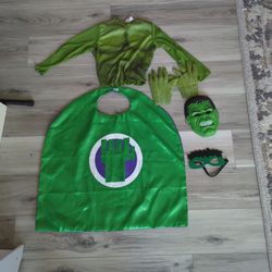 Hulk Shirt Cape And Mask