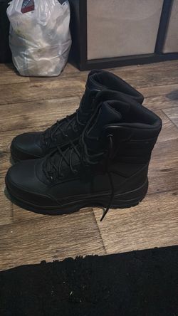Black steel toe boots good for working mainly