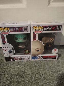Funko Pop Jason Voorhees Lot - #01 Glow Chase + #611 Walgreens Exclusive (LATHROP PICKUP ONLY)