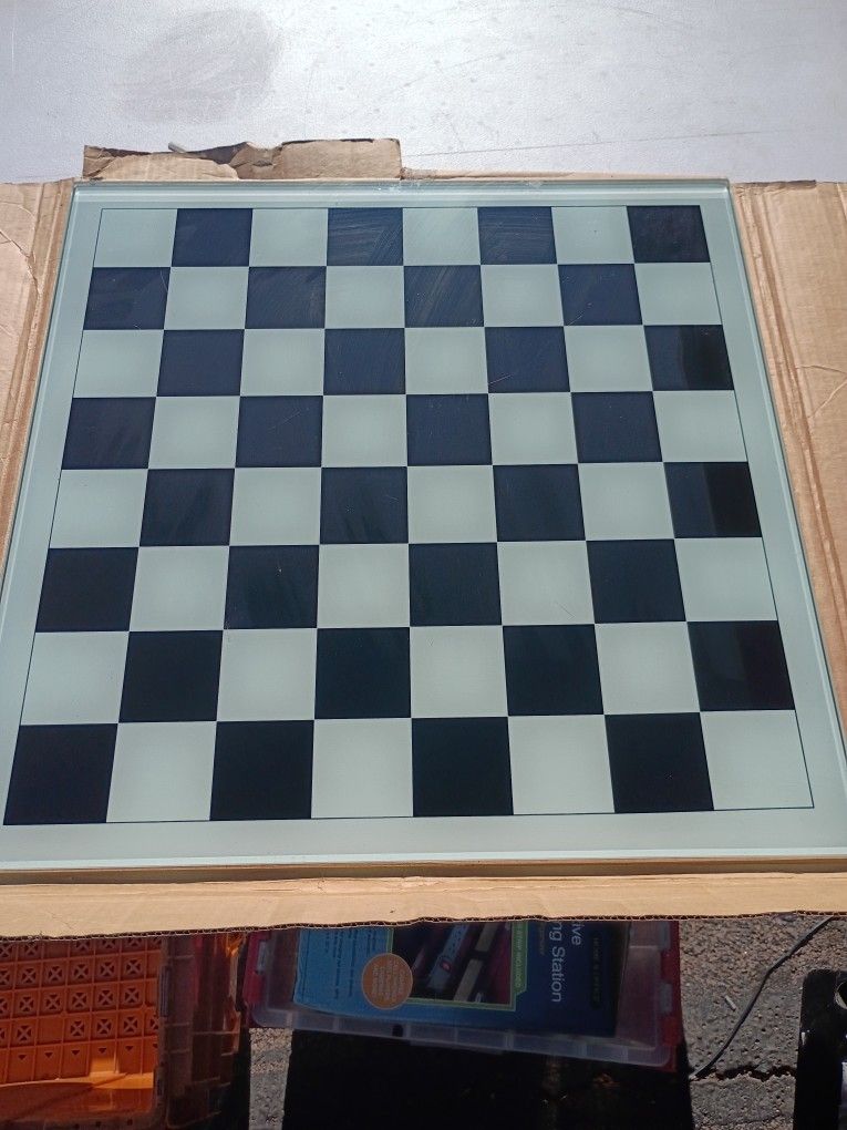 Glass Chess Board 