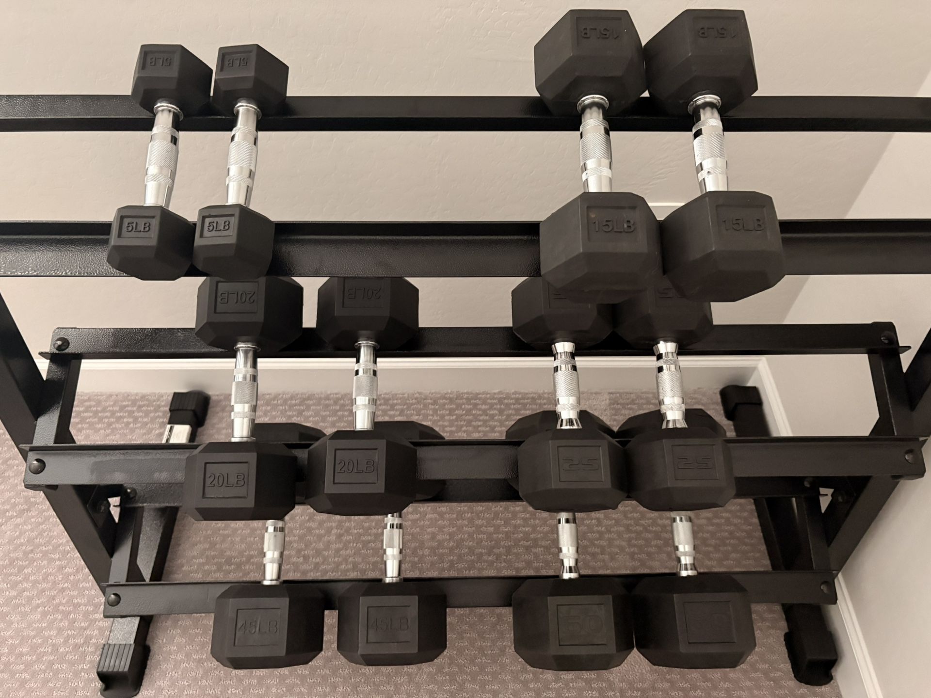 Dumbbell Rack & Dumbbells